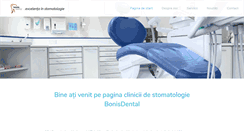 Desktop Screenshot of bonisdental.ro